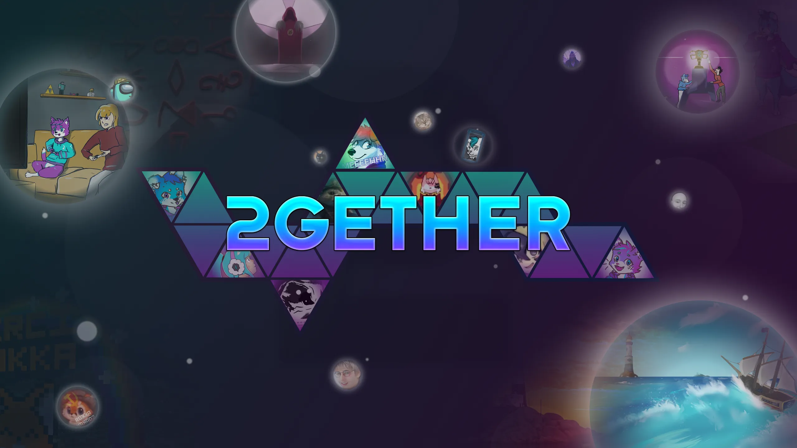 Background illustration for 2GETHER App